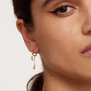 Small hoop earrings